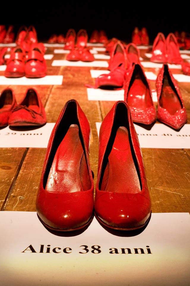 scarpe rosse donna